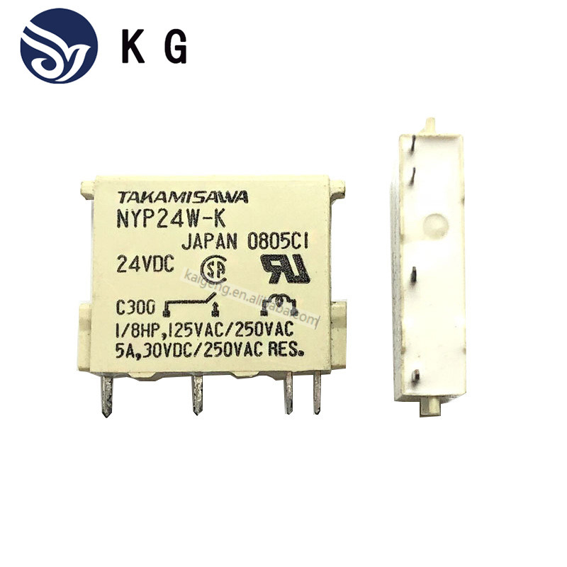 Nyp24w-K Relay 24vdc Power 5A 4 Pins X2PCS Digital Electronics IC